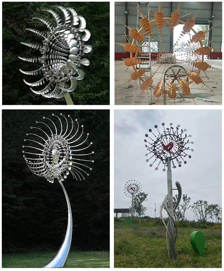 Outdoor Metal Sculpture Art Stainless Steel Garden Decoration