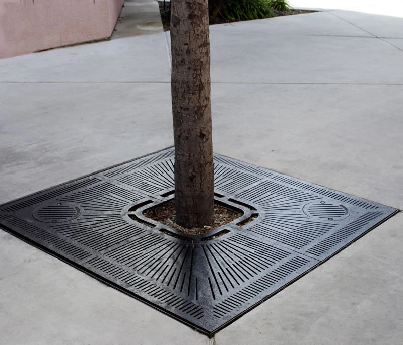 Laser Cut Steel Plate Round Tree Grates