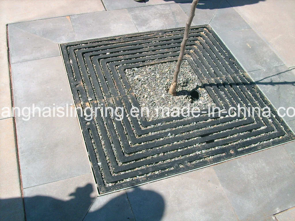 Iron Sand Casting Round Cast Iron Metal Tree Grate for Protective Landscape Decoration