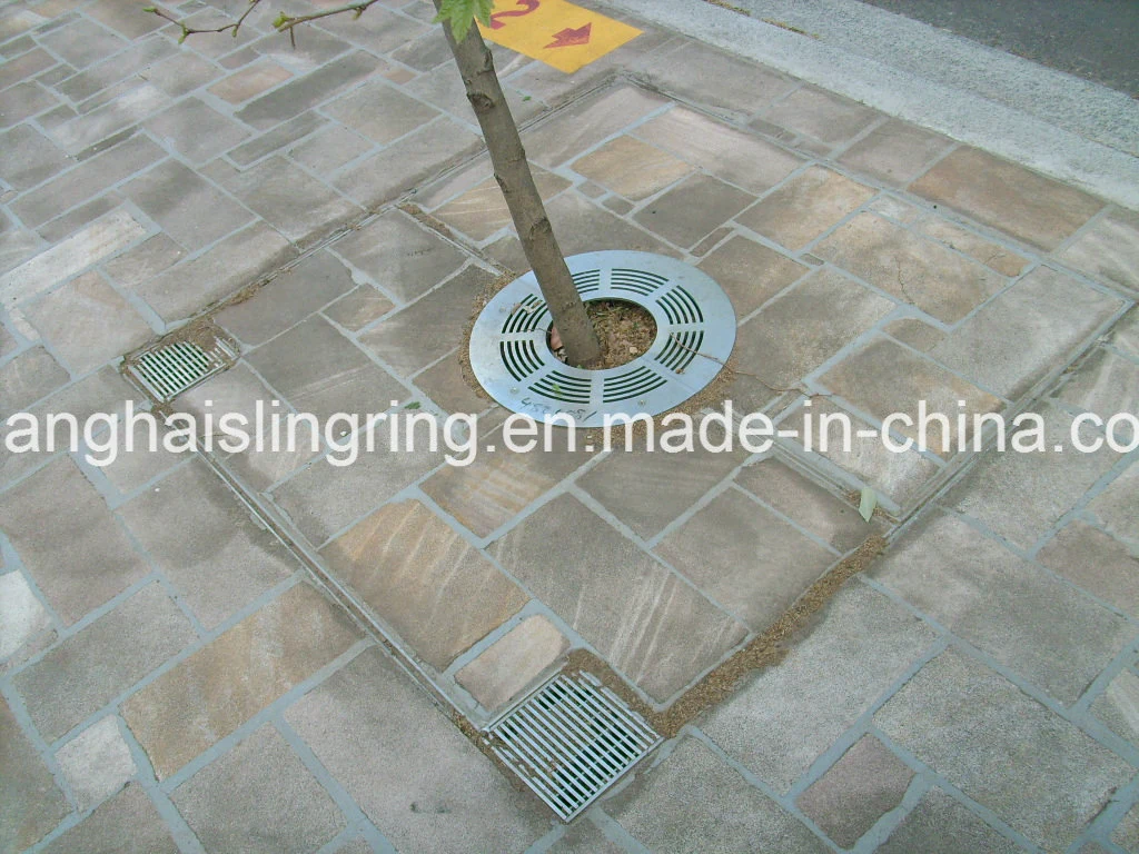 Iron Sand Casting Round Cast Iron Metal Tree Grate for Protective Landscape Decoration
