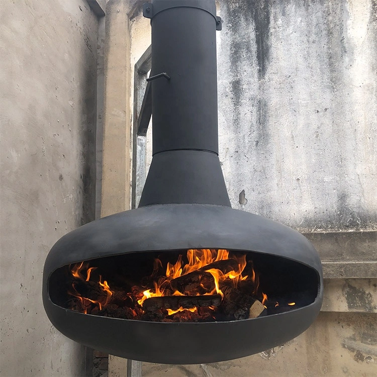 Roof Mounted Smokeless Heater Hanging Bioethanol Suspended Fireplace