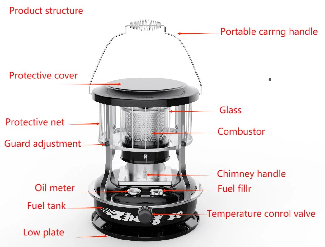 Household Outdoor Cooking Heating Kerosene Stove Heater Portable Camping Stove Heat Exchanger Gas Fireplace