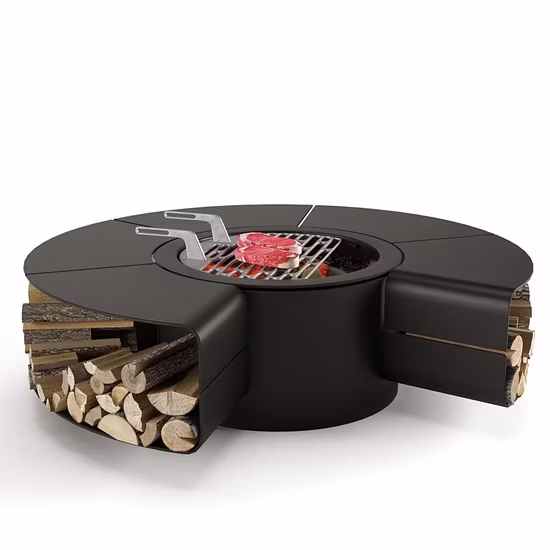 High Quality Corten Steel Round Garden Decorative Fire Pit