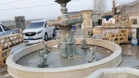 Sales Garden Decoration Large Marble Stone Water Fountain Mfwg-19