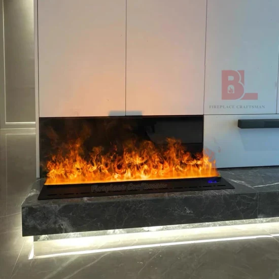 Customized Freestanding Realistic 3D Flame LED Mist Fireplace Water Vapor Steam Electric Fireplace