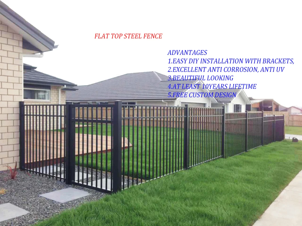 2.4 &times; 1.8 Meters Australian Security Fence Aluminum Pool Fencing Ornamental Fence Privacy Garden Fence Slat Screen Fence Panel China Manufacturer