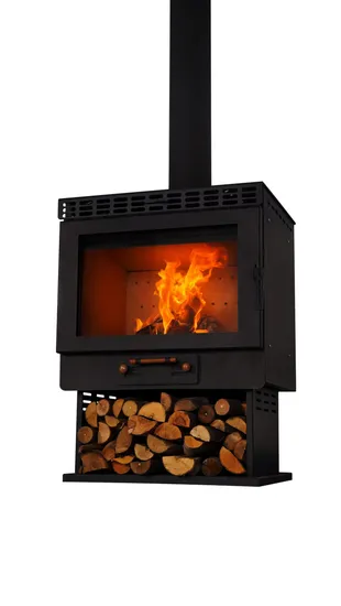Free Standing Wood Burning Indoor Stove Fireplace Home Heater with Overheating Protection