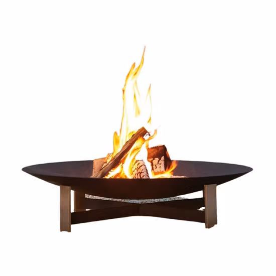 New Style Fire Pit Use Wood Charcoal with Four Legs and Smoke Pipe